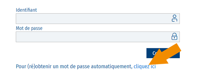 Pour réobtenir un mot de passe automatiquement